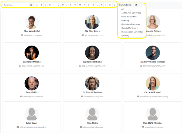 BoardCloud Member Directory