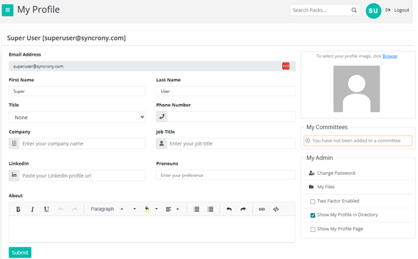 BoardCloud Member Profile Example