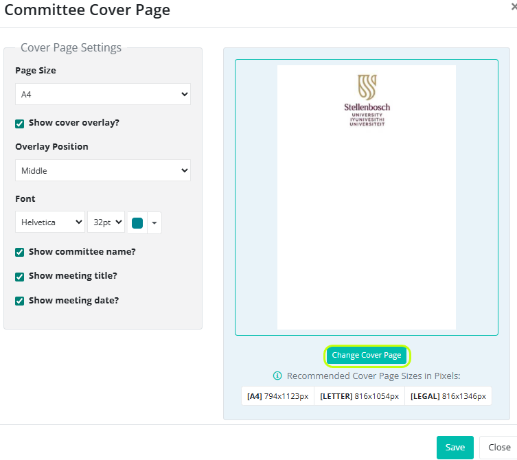 BoardCloud Committee Cover Page Manager Upload