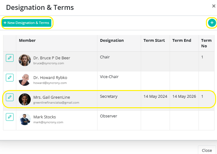 BoardCloud Committee Terms and Designations