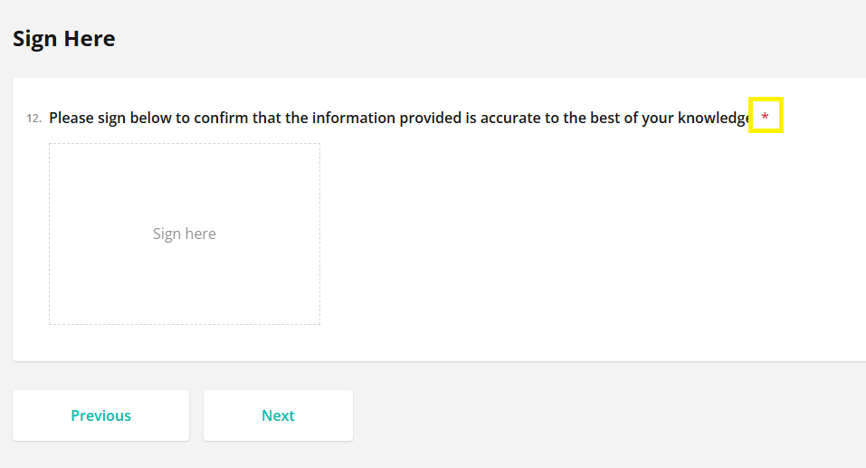 Required Field